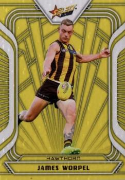 2022 Select AFL Footy Stars - Fractured - Acid Yellow #FY120 James Worpel Front